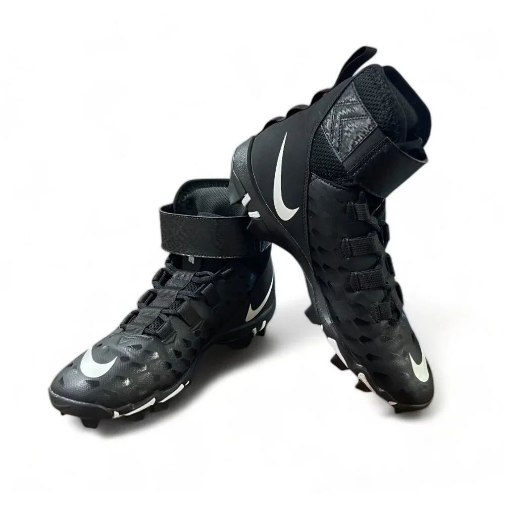 Nike Force Savage Shark 2 Black & White Cleats Mens US 11 - Picture 9 of 10